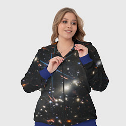 Женский 3D-костюм NASA: Скопление Галактик, цвет: 3D-синий — фото 2