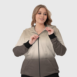 Женский 3D-костюм Gradient in warm brown tones, цвет: 3D-черный — фото 2