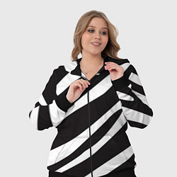 Женский 3D-костюм Анималистичный рисунок зебра, цвет: 3D-черный — фото 2