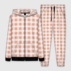 Женский 3D-костюм Light beige plaid fashionable checkered pattern, цвет: 3D-черный