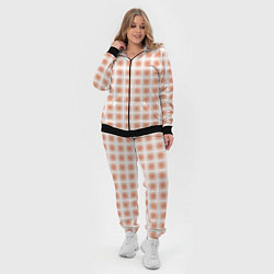 Женский 3D-костюм Light beige plaid fashionable checkered pattern, цвет: 3D-черный — фото 2