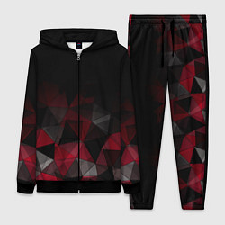 Женский костюм Черно-красный геометрический