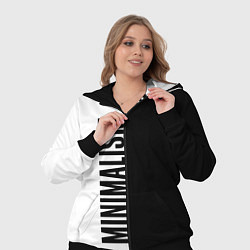 Женский 3D-костюм MINIMALISM - BLACK AND WHITE, цвет: 3D-черный — фото 2