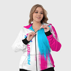 Женский 3D-костюм Peugeot neon gradient style: по-вертикали, цвет: 3D-черный — фото 2