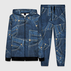 Женский 3D-костюм Джинсовка jeans, цвет: 3D-черный