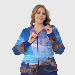 Женский 3D-костюм Фантастическая планета, цвет: 3D-синий — фото 2