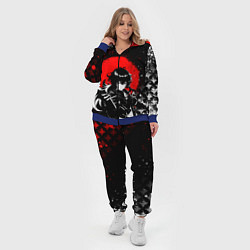 Женский 3D-костюм Дилюк - Мрачный геншин, цвет: 3D-синий — фото 2