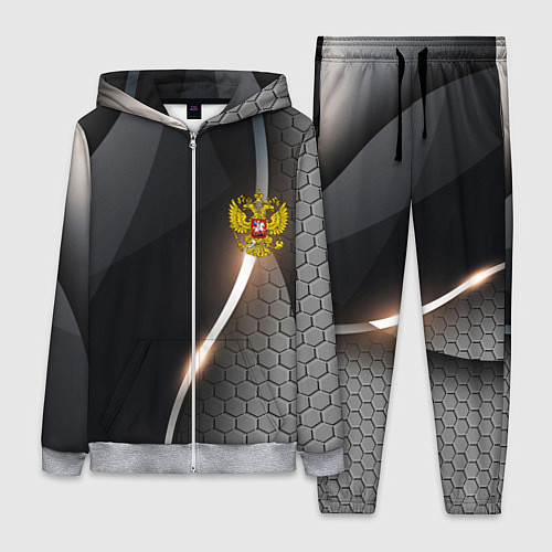 Женский костюм Герб РФ киберпанк / 3D-Меланж – фото 1