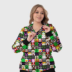 Женский 3D-костюм Minecraft characters, цвет: 3D-черный — фото 2