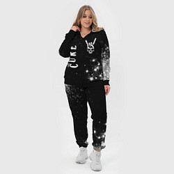 Женский 3D-костюм The Cure и рок символ на темном фоне, цвет: 3D-черный — фото 2