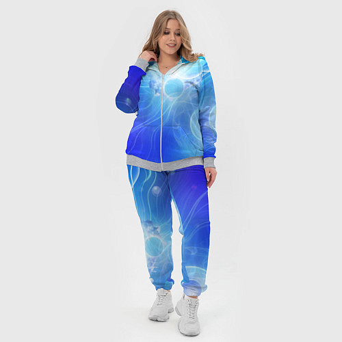 Женский костюм Голубой пульсар / 3D-Меланж – фото 4