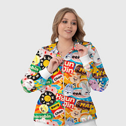 Женский 3D-костюм Skzoo stickers characters, цвет: 3D-белый — фото 2