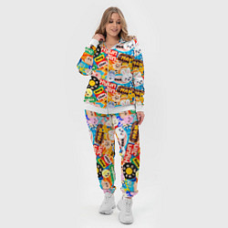 Женский 3D-костюм Skzoo stickers characters, цвет: 3D-белый — фото 2