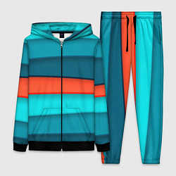 Женский 3D-костюм Геометрические непараллельные пластины, цвет: 3D-черный