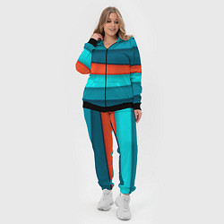 Женский 3D-костюм Геометрические непараллельные пластины, цвет: 3D-черный — фото 2