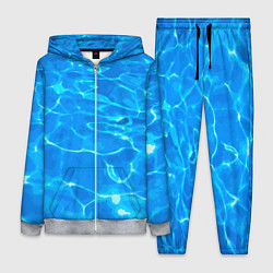 Женский 3D-костюм Абстрактные волны бассейна - текстура, цвет: 3D-меланж