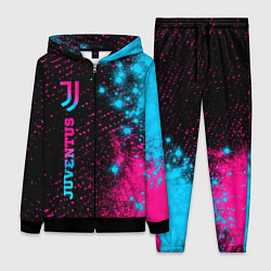 Женский 3D-костюм Juventus - neon gradient: по-вертикали, цвет: 3D-черный