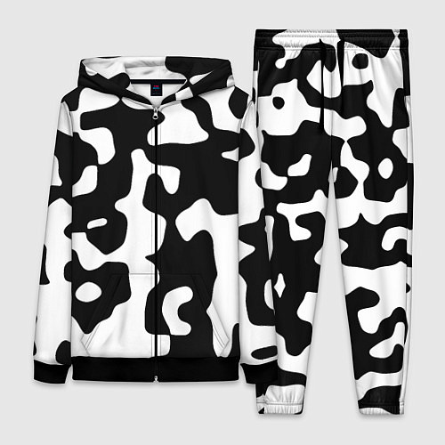 Женский костюм Камуфляж Cowskin крупный / 3D-Черный – фото 1