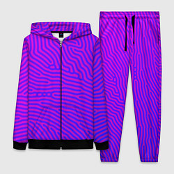 Женский 3D-костюм Фиолетовые линии, цвет: 3D-черный