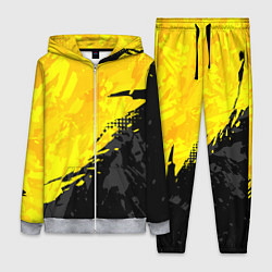 Женский 3D-костюм Black and yellow, цвет: 3D-меланж