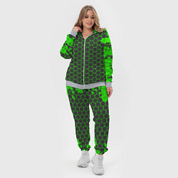 Женский 3D-костюм Зеленые плиты, цвет: 3D-меланж — фото 2