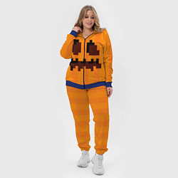Женский 3D-костюм Тыква - Майнкрафт - Хеллоуин, цвет: 3D-синий — фото 2