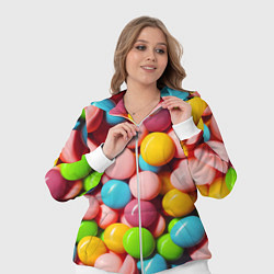Женский 3D-костюм Много ярких конфет, цвет: 3D-белый — фото 2