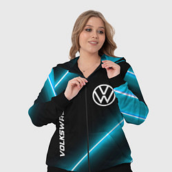 Женский 3D-костюм Volkswagen неоновые лампы, цвет: 3D-черный — фото 2