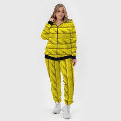Женский 3D-костюм Жёлтый свитер - Осень-Зима 2028, цвет: 3D-черный — фото 2