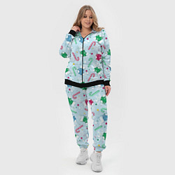 Женский 3D-костюм Новогодний паттерн, цвет: 3D-черный — фото 2