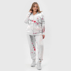 Женский 3D-костюм Японский пейзаж, начало весны, цвет: 3D-белый — фото 2