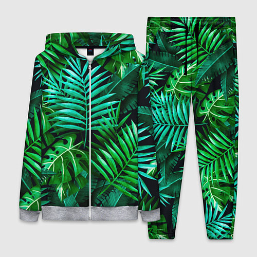 Женский костюм Тропические растения - текстура / 3D-Меланж – фото 1