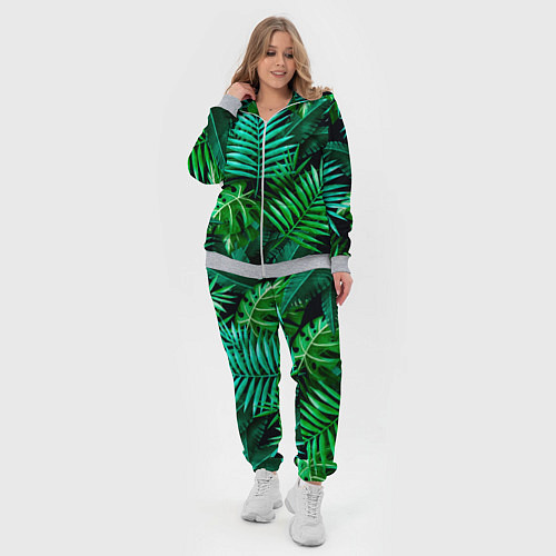Женский костюм Тропические растения - текстура / 3D-Меланж – фото 4