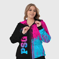 Женский 3D-костюм PSG - neon gradient: по-вертикали, цвет: 3D-черный — фото 2