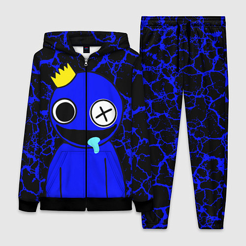 Женский костюм Радужные друзья - персонаж Синий / 3D-Черный – фото 1