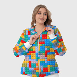 Женский 3D-костюм Детский конструктор - текстура, цвет: 3D-белый — фото 2