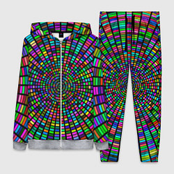 Женский 3D-костюм Цветная спираль - оптическая иллюзия, цвет: 3D-меланж