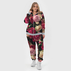 Женский 3D-костюм Нежные кустовые розы, цвет: 3D-меланж — фото 2