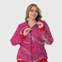 Женский 3D-костюм Яркая волна, цвет: 3D-красный — фото 2