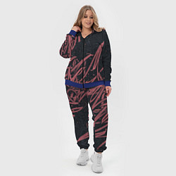 Женский 3D-костюм Бордовое граффити, цвет: 3D-синий — фото 2