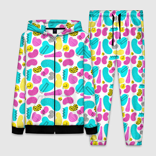 Женский костюм Geometric pattern / 3D-Черный – фото 1