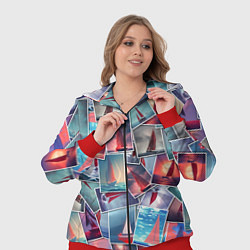 Женский 3D-костюм Корабли с алыми парусами: арт нейросети, цвет: 3D-красный — фото 2