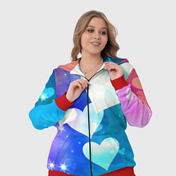 Женский 3D-костюм Dreamy Hearts Multicolor, цвет: 3D-красный — фото 2