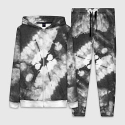 Женский 3D-костюм Черно-белый тай-дай, цвет: 3D-белый