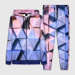 Женский 3D-костюм Triangle gradient, цвет: 3D-синий