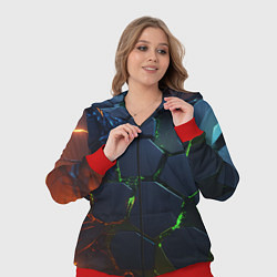 Женский 3D-костюм Взрыв плит, цвет: 3D-красный — фото 2