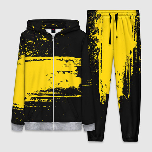 Женский костюм Желтое граффити / 3D-Меланж – фото 1