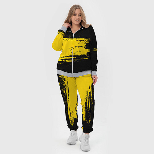 Женский костюм Желтое граффити / 3D-Меланж – фото 4