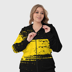 Женский 3D-костюм Желтое граффити, цвет: 3D-черный — фото 2