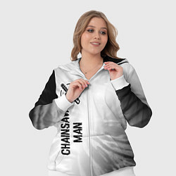 Женский 3D-костюм Chainsaw Man glitch на светлом фоне: по-вертикали, цвет: 3D-белый — фото 2